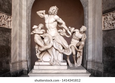 
The Laocoon group: famous sculpture at the Vatican / Italy