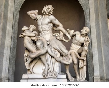 Laocoon and his sons and snakes