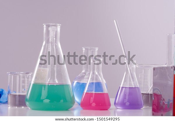 Lap Schooluniversityscience Chemistry Concept Laboratory Test Stock ...