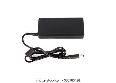 Laptop AC Adapter Charger Isolated On White Background