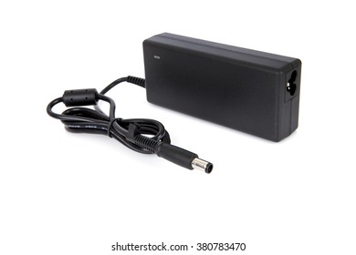 Laptop AC Adapter Charger Isolated On White Background