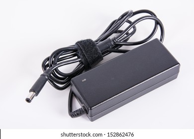 Laptop AC Adapter On White