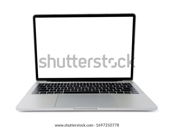 Download Laptop Blank Screen Mock Computer Apply Stock Photo Edit Now 1697250778