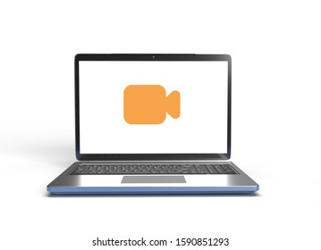 Laptop Computer Camera Sign On Screen Stock Photo 1590851293 | Shutterstock