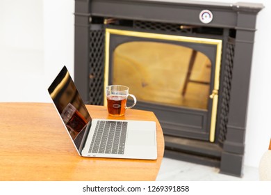 laptop computer on table