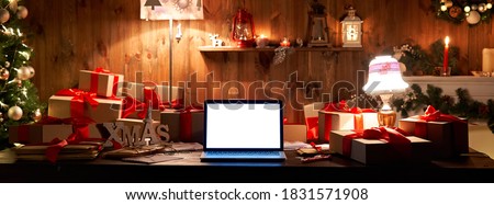 Similar – Image, Stock Photo Christmas concept background