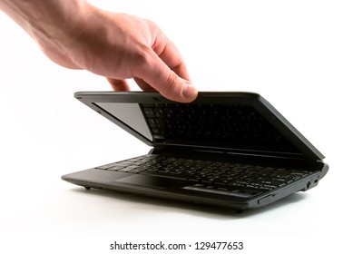 Laptop Half Closed