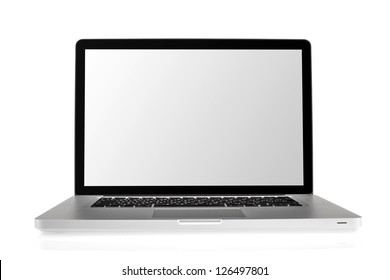 Laptop einzeln auf weißem Hintergrund