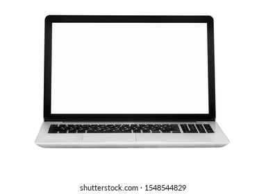 Laptop isolated on the white background with clipping path 