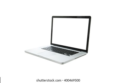 Laptop Isolated On White Background.