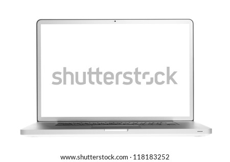 Laptop isolation on white background