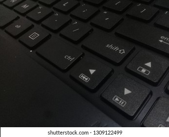 Laptop Keyboard Focused On Shift Button Stock Photo 1309122499 ...