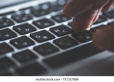 Laptop Operation Body Parts Stock Photo 757257889 | Shutterstock