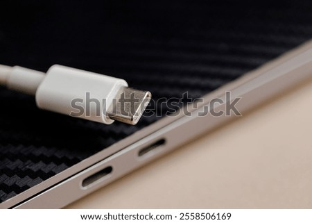 Laptop USB-C Cable, Featuring a Sleek and Durable Design for Fast Data Transfer and Charging, Compatible with Modern Laptops and Devices
