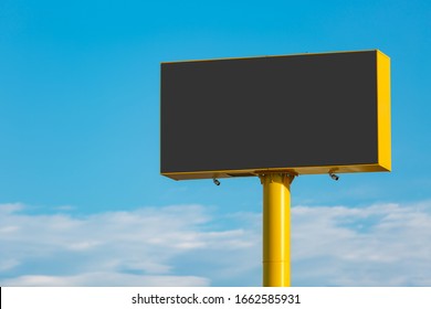 Large Advertising Banner Center Cut Place Stock Photo 1662585931 ...