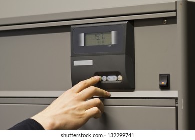 Large Air Conditioning Units Cooling A Computer Datacenter.