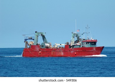 Large American Fishing Trawler