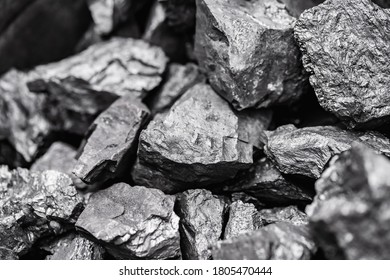Large amount of black anthracite coal. Top view. - Shutterstock ID 1805470444