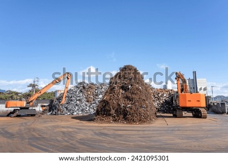 Large amount of industrial waste storage