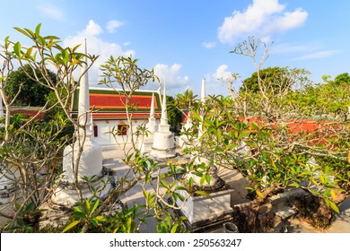 Large ancient stupa, Historic southern Thailand: Wat Phra Mahathat Woramahawihan. Nakhon Si Thammarat. - Shutterstock ID 250563247