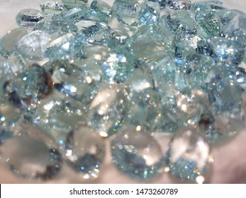 Large aquamarine beryl gemstones, Sri Lanka  - Shutterstock ID 1473260789