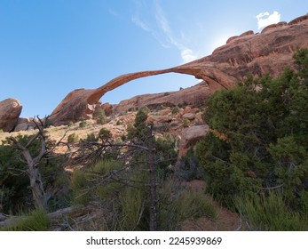Large Arch in Arches National Park, Utah, USA. Closed down due to instability of the arch - Powered by Shutterstock