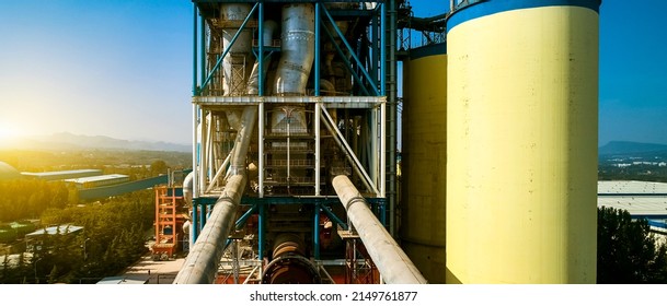 Large Asian Industrial Cement Manufacturing Plant