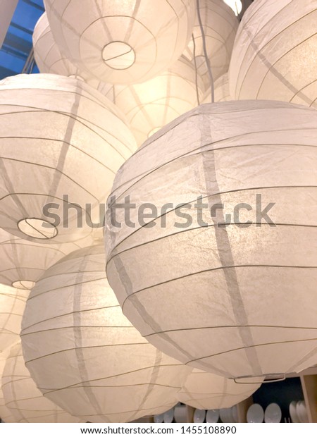 Large Balls Chinese White Glowing Paper Stock Photo Edit Now