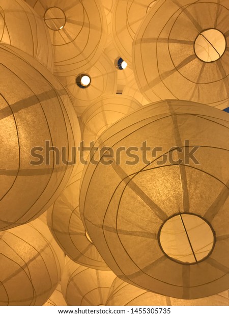 Large Balls Chinese White Glowing Paper Stock Photo Edit Now