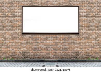 Large Billboard. Black Advertising Led Board Empty Space For Text.