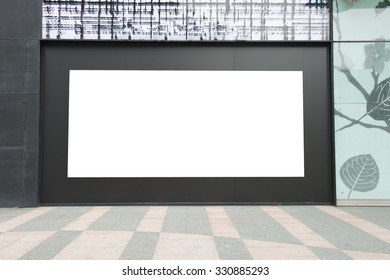 Large Blank Billboard On A Street Wall