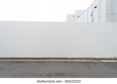 Large Blank Billboard On A Street Wall, Banners With Room To Add Your Own Text