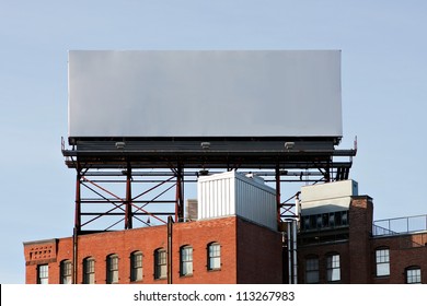 A large blank urban billboard with copy space ready for your design or mock up text.