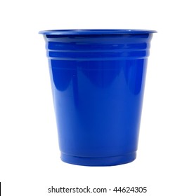 Large Blue Plastic Cup