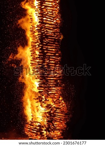 Similar – Feuer Werk III Nachthimmel