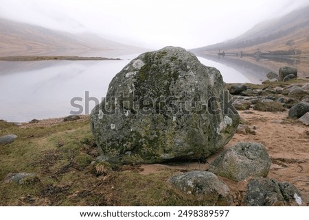 Similar – Image, Stock Photo Misty volcanic highlands of Iceland