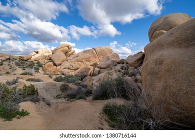 Large Boulders And Rock Formations, Perfect For Rock Scrambling, Inside Of Joshua Tree National Park