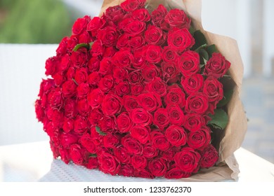 Large Bouquet 101 Red Rose Stock Photo 1233762370 | Shutterstock