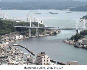 尾道大橋　     A large bridge spanning Onomichi - Onomichi Ohashi Bridge