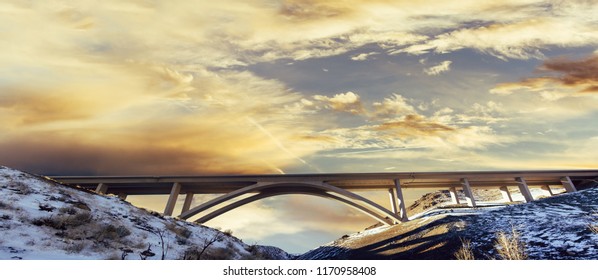 Large Bridge In Washoe Valley, NV