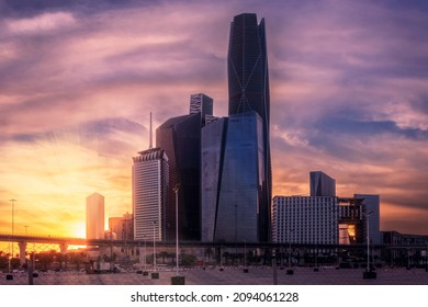 Large buildings equipped with the latest technology, King Abdullah Financial District, in the capital, Riyadh, Saudi Arabia - Shutterstock ID 2094061228