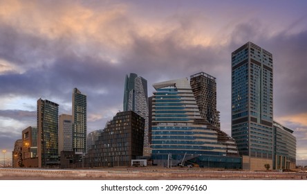 Large buildings equipped with the latest technology, King Abdullah Financial District, in the capital, Riyadh, Saudi Arabia - Shutterstock ID 2096796160