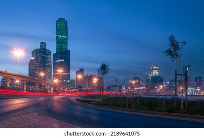 Large buildings equipped with the latest technology, King Abdullah Financial District, in the capital, Riyadh, Kingdom of Saudi Arabia - Shutterstock ID 2189641075
