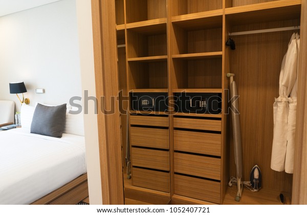 Large Builtin Wardrobe Shelves Bedroom Where Stock Photo Edit Now