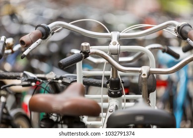 Large Bycicle Parking Lot In Amsterdam