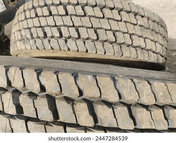 large car wheels from trucks - Powered by Shutterstock