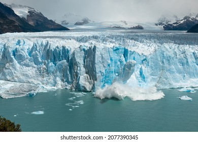 Large Chunk Of Ice Is Breaking Off The Perito Moreno Glacier