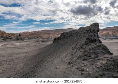 Large Coal Mound In The Desert