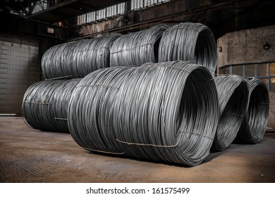 Large Coil Of Aluminum Wire