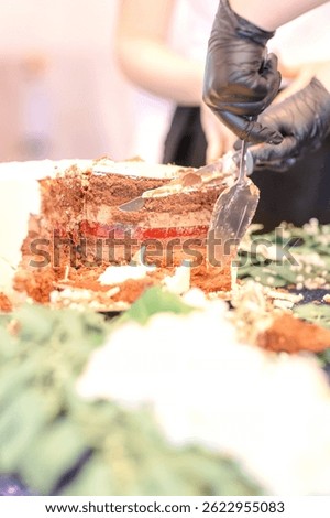 Large Communion Cake Served at First Holy Communion Celebration